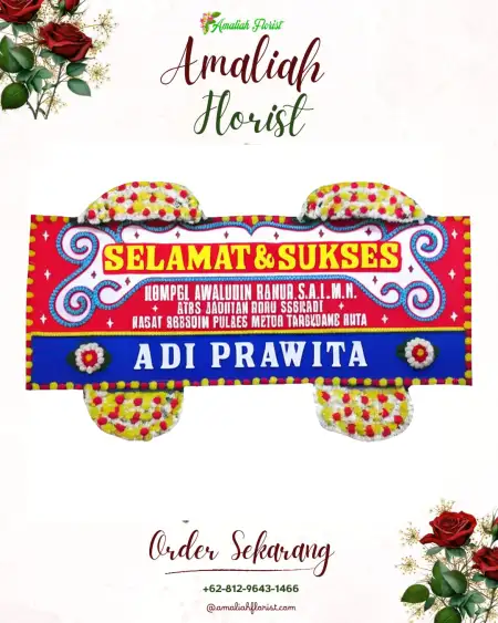 Papan Bunga Ucapan Selamat Pasirlimus